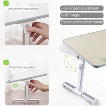 Load image into Gallery viewer, Multi-functional Laptop Desk Portable Adjustable Laptop Stand Study Table Foldable Bed Desk for Bed Sofa Tea Serving Table Stand