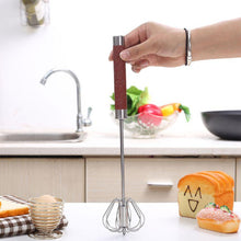 Load image into Gallery viewer, Semi auto Mixer Egg Beater Manual Turning Stainless Whisk Hand Blender Cream Stirring Kitchen Tools - jnpworldwide