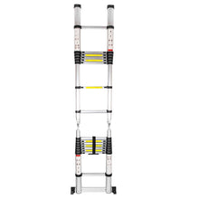 Load image into Gallery viewer, Ladder Aluminum Folding extension staircase Silver Household step Place ft new multi platform - jnpworldwide