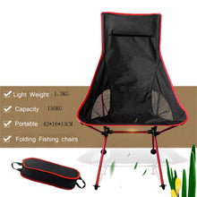Load image into Gallery viewer, Beach Chair Camping Lightweight Folding Fishing Outdoor Furniture Stock Orange Red Dark Blue Table - jnpworldwide