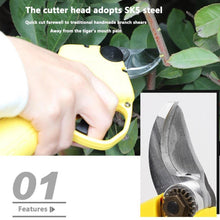 Load image into Gallery viewer, Fruit Tree Pruning Shears Electric Grafting Tool Scissor Battery Rechargeable Cutting Garden Farming - jnpworldwide