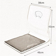 Load image into Gallery viewer, Japanese Floor Chair Design Fan shape Tatami Zasiu Legless Natural Color Meditation Backrest new a - jnpworldwide