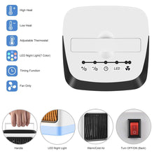 Load image into Gallery viewer, heater fan electric heating Handy sterilize virus Bacteria thermostat air Warm Household home room 1 - jnpworldwide