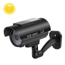Load image into Gallery viewer, Solar Power Dummy Camera Security Waterproof Fake Outdoor LED Light Monitor CCTV Surveillance home - jnpworldwide