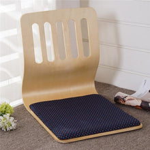 Load image into Gallery viewer, Japanese Floor Chair Design Fan shape Tatami Zasiu Legless Natural Color Meditation Backrest new a - jnpworldwide