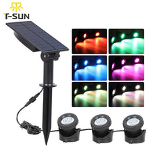 Load image into Gallery viewer, Solar light led sensor power Spotlight remove lamp motion outdoor garden path landscape waterproof - jnpworldwide