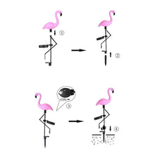 Load image into Gallery viewer, LED Solar Garden Light Simulated Flamingo Lawn Lamp Waterproof Outdoor For Garden Decor landscape - jnpworldwide