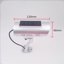 Load image into Gallery viewer, Solar Power Dummy Camera Security Waterproof Fake Outdoor LED Light Monitor CCTV Surveillance home - jnpworldwide