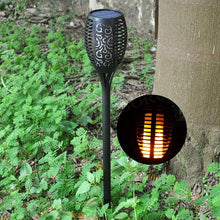 Load image into Gallery viewer, LED Solar Flame Lamp Flickering Outdoor Waterproof Landscape Yard Garden Path Torch Light path us - jnpworldwide