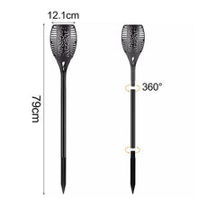 Load image into Gallery viewer, LED Solar Flame Lamp Flickering Outdoor Waterproof Landscape Yard Garden Path Torch Light path us - jnpworldwide