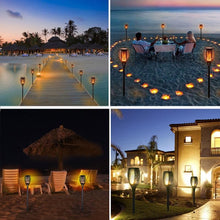 Load image into Gallery viewer, LED Solar Flame Lamp Flickering Outdoor Waterproof Landscape Yard Garden Path Torch Light path us - jnpworldwide