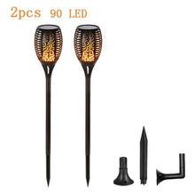 Load image into Gallery viewer, LED Solar Flame Lamp Flickering Outdoor Waterproof Landscape Yard Garden Path Torch Light path us - jnpworldwide