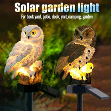 Load image into Gallery viewer, Owl Solar Light LED Panel Fake Waterproof Garden Ornament Animal Bird Outdoor Yard Garden Lamps us - jnpworldwide