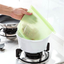 Load image into Gallery viewer, Reusable Silicone Vacuum Kitchen Food Fresh Bag Fruit Meat Storage Containers Refrigerator Ziplock - jnpworldwide
