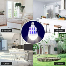 Load image into Gallery viewer, E27 9W 15W LED Lamp 220V Bulb Indoor 2 in 1 Mosquito Killer Bug Insect Light Home Night home office - jnpworldwide
