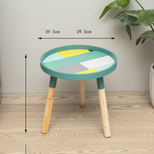 Load image into Gallery viewer, ห้องนั่งเล่นนอร์ดิก,โต๊ะกาแฟขนาดเล็ก,โต๊ะกลมกาแฟ,โต๊ะกลมข้างเตียงขนาดเล็ก