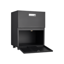 Load image into Gallery viewer, Office furniture Copier Cabinet black 2 door steel copier stand mobile pedestal file Printer Stand