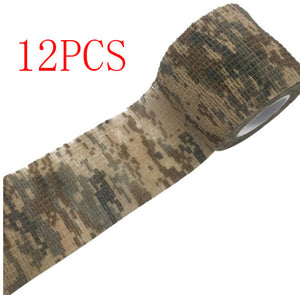 Camouflage Non-woven Elastic Bandage Cohesive Bandage for First Aid, Hunting, Camping, and Sports