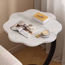 Load image into Gallery viewer, โต๊ะกาแฟขนาดเล็กบ้านห้องนั่งเล่นโต๊ะชั้นสร้างสรรค์สองชั้นโต๊ะกลมเล็ก