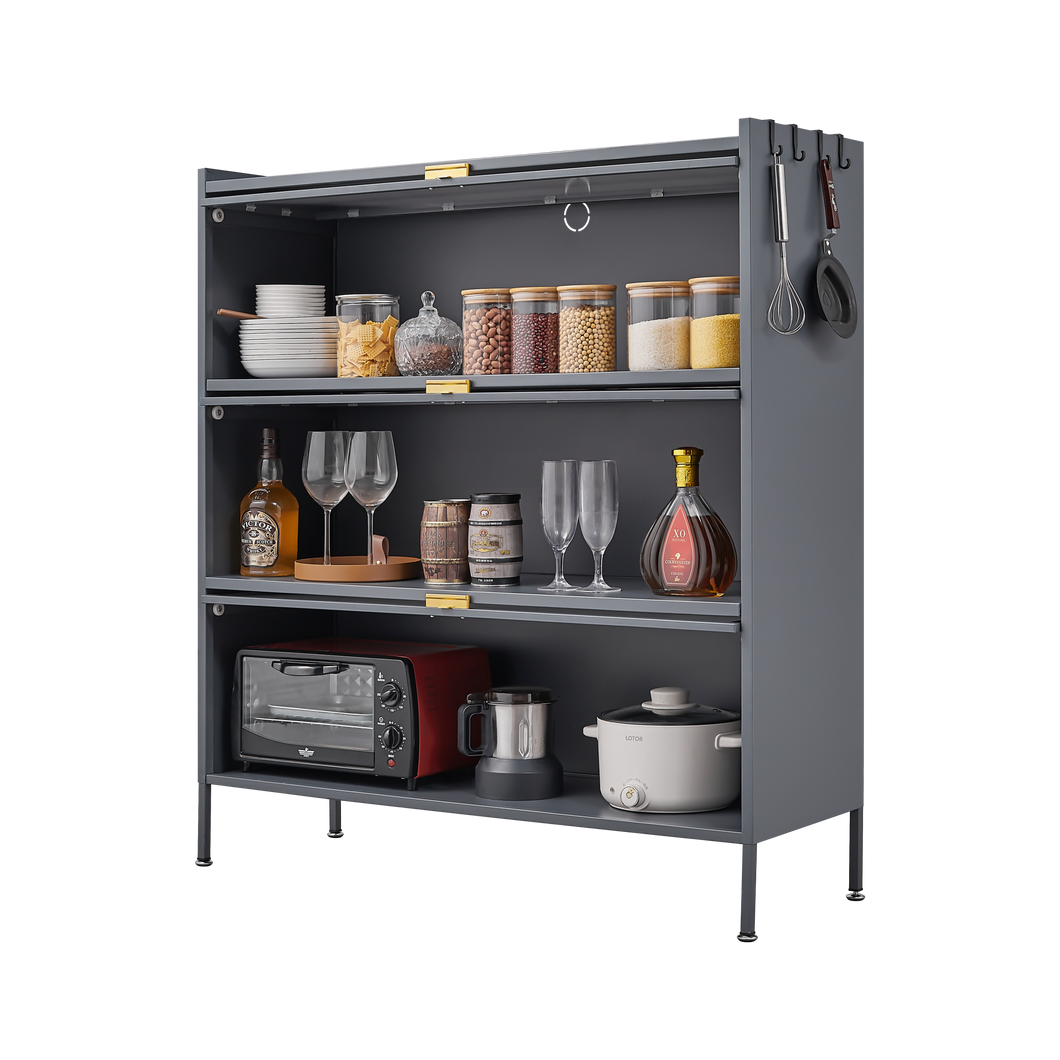 3 Tier Pantry Storage Cabinet Baker Racks for Kitchen with Storage Kitchen Pantry Storage Cabinet Microwave Rack Storage Rack