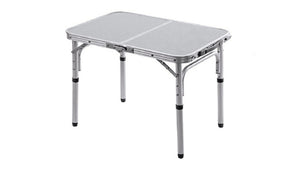 foldable camping table modern minimalis,portable lightweight compact silver legs living room bedroom patio garden picnics beach outdoor activities home decor