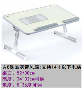 Adjustable Laptop Desk Stand Foldable Notebook Laptop Bed Table Lifted 52*30cm Study Computer Home Office Furniture Storage