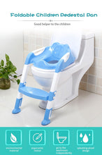 Load image into Gallery viewer, Baby Potty Folding Toilet Seat Chair Training Seat Ladder Safety Handrail extension step new multi - jnpworldwide