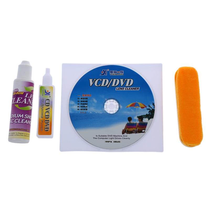 NEW 4 in 1 CD DVD VCD Player Cleaning Lens Maintenance Kit Video laptop Clean Machine Movie Disc - jnpworldwide