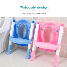 Load image into Gallery viewer, Baby Potty Folding Toilet Seat Chair Training Seat Ladder Safety Handrail extension step new multi - jnpworldwide
