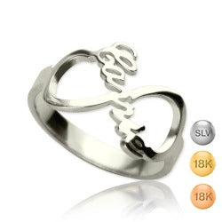 ring jewelry sterling silver Infinity personalized custom fashion beads women men gift gold decor - jnpworldwide