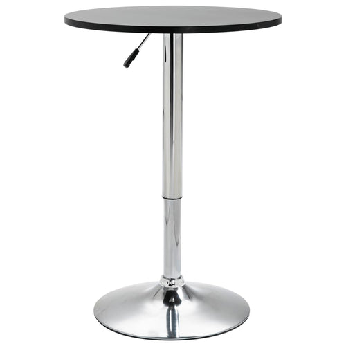Bar Table MDF Pub Counter Pedestal Cocktail Cafe Table White Black
