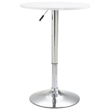 Load image into Gallery viewer, Bar Table MDF Pub Counter Pedestal Cocktail Cafe Table White Black
