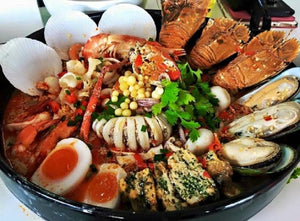 Seafood dipping sauce fish CRAB prawn bottle cook Halal spices Herb mix cuisine sourcetree spiced - jnpworldwide