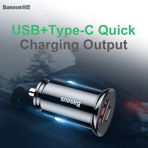 Car Charger universal with Quick Charge 4.0 3.0 For mobile Phone USB port 30W new 1 - jnpworldwide