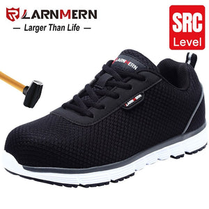 Men Steel Toe Work Safety Shoes Lightweight Breathable Smashing Non Slip Reflective Casual Sneaker - jnpworldwide