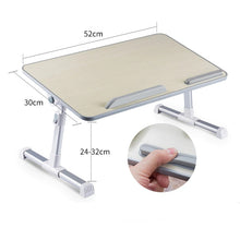 Load image into Gallery viewer, Adjustable Laptop Desk Stand Foldable Notebook Laptop Bed Table Lifted 52*30cm Study Computer Home Office Furniture Storage