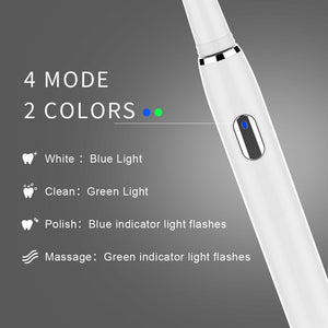 Electric Toothbrush sonic Remove rechargeable oral Whitening Healthy Teeth new modes smart pro USB - jnpworldwide