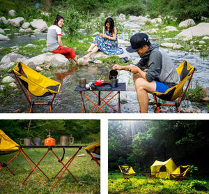 Beach Chair Camping Lightweight Folding Fishing Outdoor Furniture Stock Orange Red Dark Blue Table - jnpworldwide