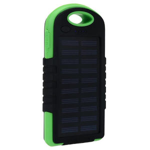 Solar Power Bank Waterproof 20000mah Charger 2 Usb Ports External Power Bank For Xiaomi Smartphone - jnpworldwide