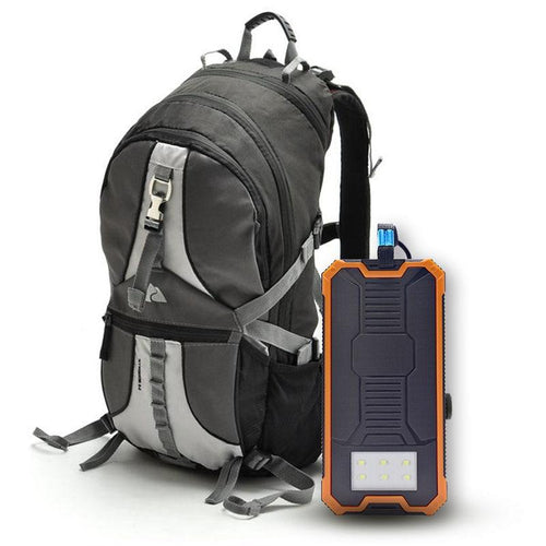 Solar battery charger 15000mah Portable power bank External LED Lighting Outdoor external mobile - jnpworldwide