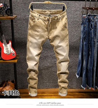 Load image into Gallery viewer, men jean star slim pants skinny fit new stretch super designer many sizes colors Male Fashion - jnpworldwide