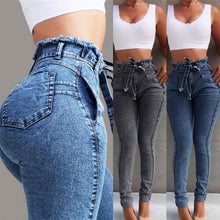 Load image into Gallery viewer, Womens Wais jean star slim pants skinny ripped fit new stretch super designer many sizes Stretch - jnpworldwide