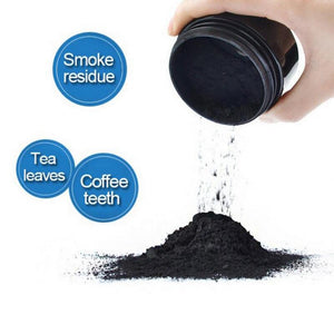 Activated Coconut Charcoal Powder Teeth Whitening Bamboo Teeth Kit Toothbrush Oral Hygiene oz - jnpworldwide