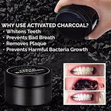 Load image into Gallery viewer, Activated Coconut Charcoal Powder Teeth Whitening Bamboo Teeth Kit Toothbrush Oral Hygiene oz - jnpworldwide