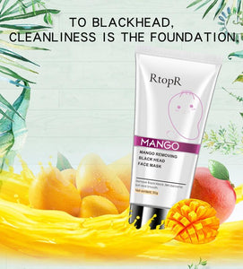 Mango Blackhead Remover Acne Treatment Oil control Mud Pore Strip Mask Cream Peel off Nose Skin oz - jnpworldwide