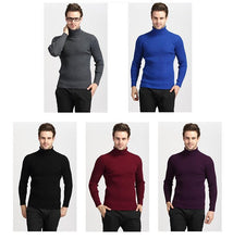 Load image into Gallery viewer, Winter Thick Warm Sweater Men Turtleneck Slim Fit Style Classic Wool Knitwear Clothes soft coat hook - jnpworldwide