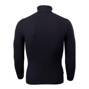 Winter Thick Warm Sweater Men Turtleneck Slim Fit Style Classic Wool Knitwear Clothes soft coat hook - jnpworldwide
