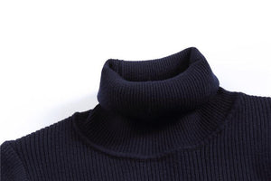 Winter Thick Warm Sweater Men Turtleneck Slim Fit Style Classic Wool Knitwear Clothes soft coat hook - jnpworldwide