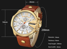 Load image into Gallery viewer, Watches Design Quartz Wrist Watch Genuine Leather Strap Male Clock Men Luxury Fashion Casual Sports - jnpworldwide
