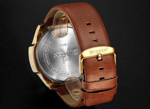 Watches Design Quartz Wrist Watch Genuine Leather Strap Male Clock Men Luxury Fashion Casual Sports - jnpworldwide